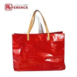 Louis Vuitton Vernis Patent Reed Tote Bag Shoulder Canvas Rouge Red